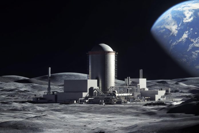 central nuclear en la Luna