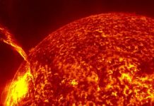 Se registró una erupción solar de magnitud 5.8 con una duración de 37 minutos